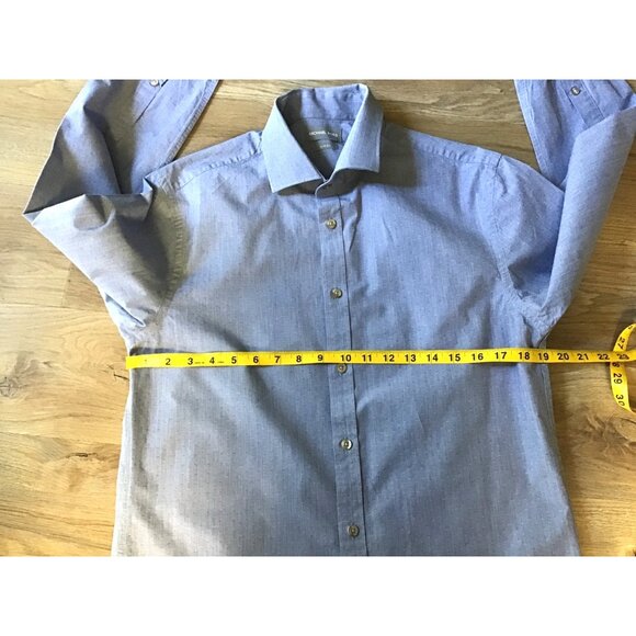 MICHAEL KORS- SOLID Button-Down Shirt Men's Neck Sz15.5 Business Casual- MEDIUM - Picture 5 of 6